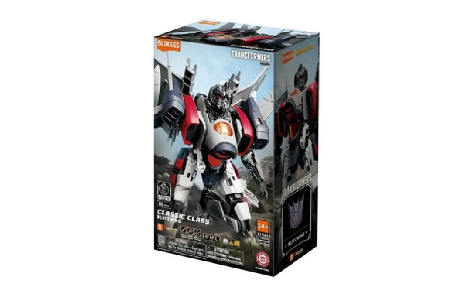 Blokees Model Kits - Transformers (Model Kit) 71425 - Classic Class 25-Blitzwing 14+ (Luminous Eyes & Chest)